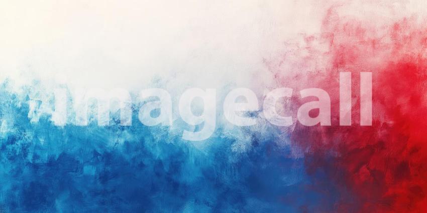 Abstract Color Swirl: Red, White, and Blue Strokes, Textured Paint Effect in a Dynamic, Patriotic Composition of Blended Hues.