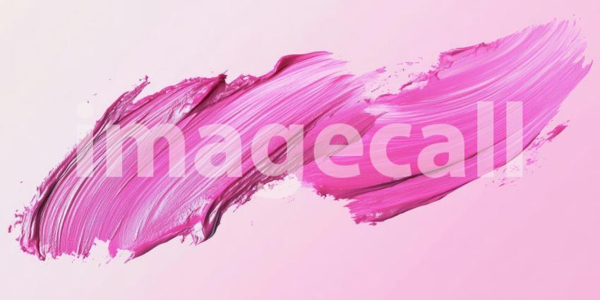 Pink Paint Strokes: Textured Swipes on Light Background, Brush Marks and Color Variations in a Simple, Abstract Composition.