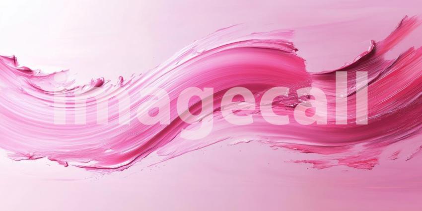 Pink Paint Strokes: Textured Swipes on Light Background, Brush Marks and Color Variations in a Simple, Abstract Composition.