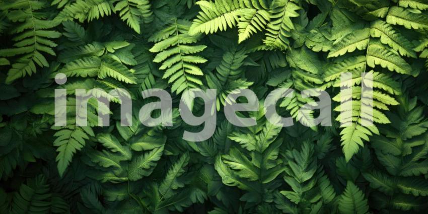 Sunlit Green Leaves: Water Droplets and Soft Bokeh, Natural Light on Lush Foliage, a Serene and Refreshing Botanical Scene.