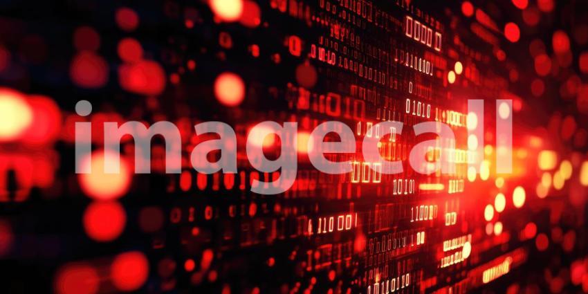 Red Particle Burst: Glowing Lights and Streaks, Dynamic Explosion of Energy and Light in an Abstract, Cosmic Scene.