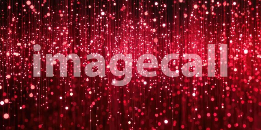 Red Particle Burst: Glowing Lights and Streaks, Dynamic Explosion of Energy and Light in an Abstract, Cosmic Scene.