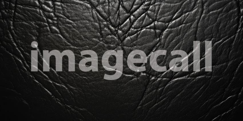 Dark Black Leather Texture with Subtle Shine - Sophisticated and Luxurious Background Design