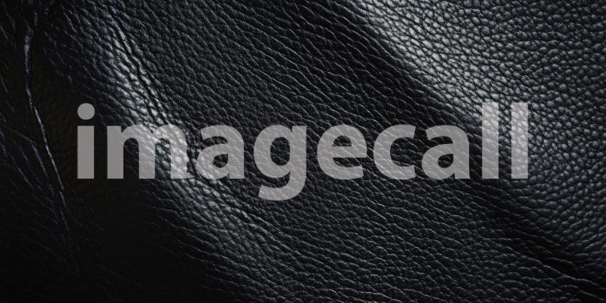 Dark Black Leather Texture with Subtle Shine - Sophisticated and Luxurious Background Design