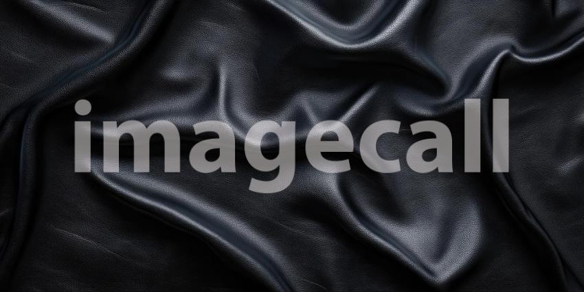 Dark Black Leather Texture with Subtle Shine - Elegant and Sophisticated Luxury Background Design