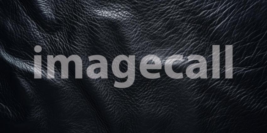 Dark Black Leather Texture with Subtle Shine - Elegant and Sophisticated Luxury Background Design