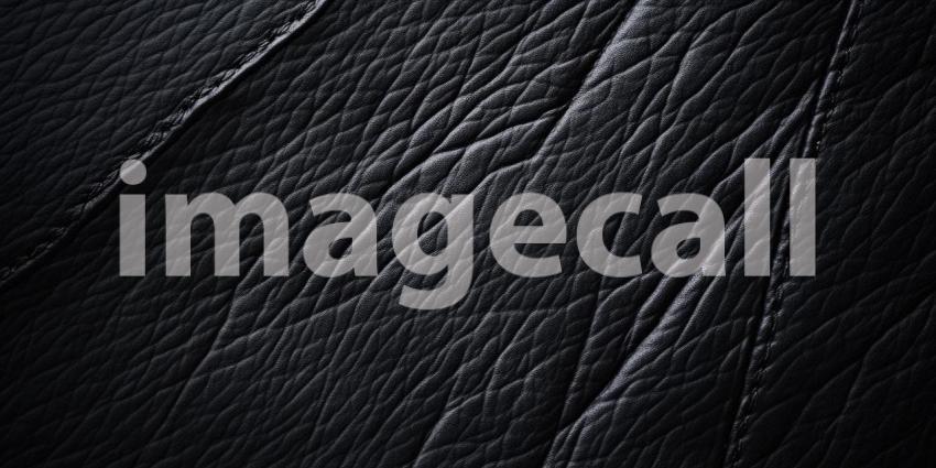 Dark Black Leather Texture with Subtle Shine - Elegant and Sophisticated Luxury Background Design