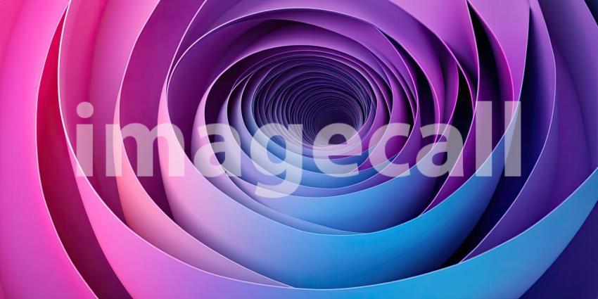 Curved Paper Panels Interlocked into a 3D Spiral Dance - Abstract and Elegant Background Design