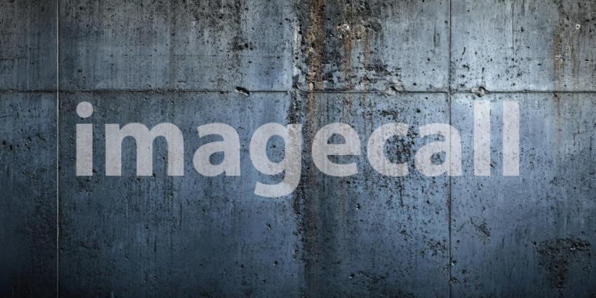 Dark Concrete Wall with Scratches, Stains, Industrial Texture, Rough Surface, Grunge Urban Background