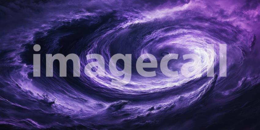 Dark Cosmic Storm with Swirling Purple and Black Energy, Space Phenomenon Background, Galactic Chaos