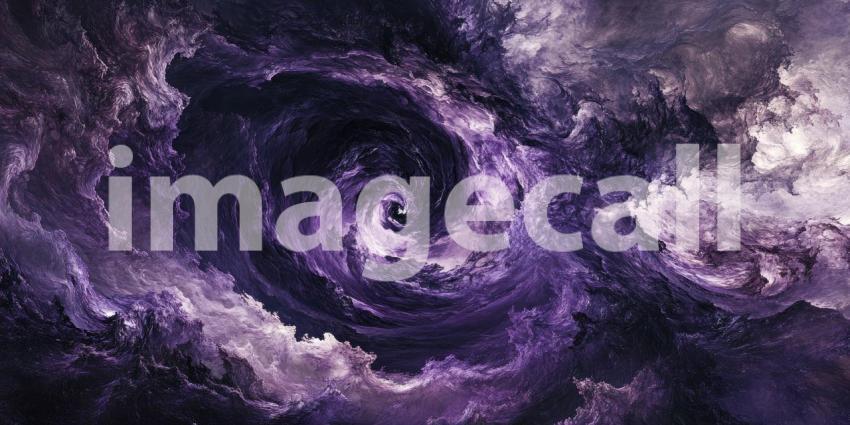 Dark Cosmic Storm with Swirling Purple and Black Energy, Space Phenomenon Background, Galactic Chaos