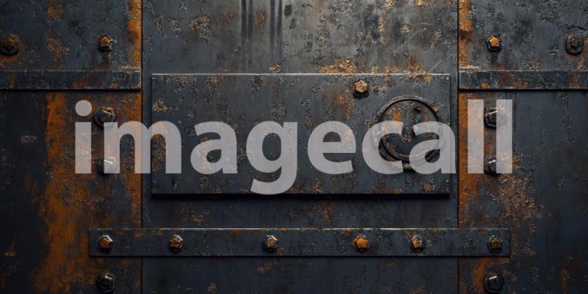 Dark Industrial Metal Texture with Scratches and Rust, Rough and Weathered Background Design