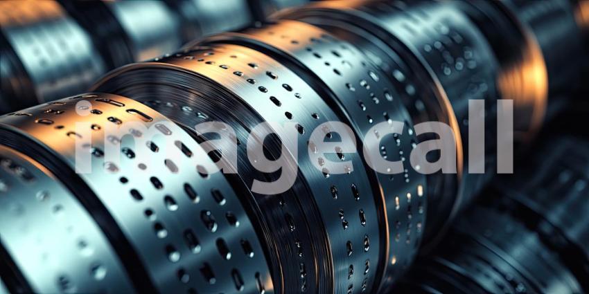 Dark Industrial Steel with Brushed Metal Textures and Soft Reflections, Sleek and Modern Background Design