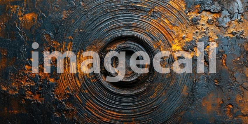 Dark Industrial Metal Texture with Scratches and Rust, Rough and Weathered Background Design