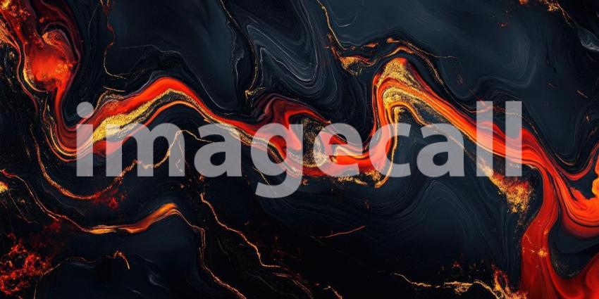 Dark Marble Texture with Golden Veins, Elegant and Luxurious Background Design