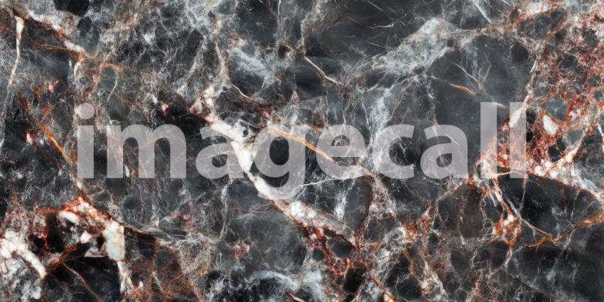 Dark Marble Texture with Golden Veins, Elegant and Luxurious Background Design
