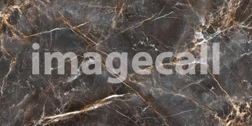 Dark Marble with Golden Veins, Elegant and Rich Background Design