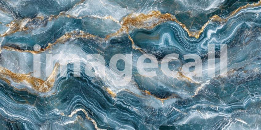 Dark Marble with Golden Veins, Elegant and Luxurious Background Design