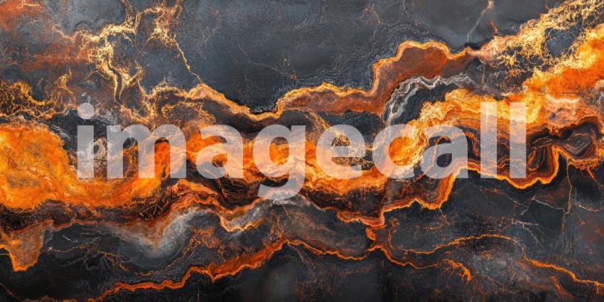 Dark Marble with Golden Veins, Elegant and Luxurious Background Design