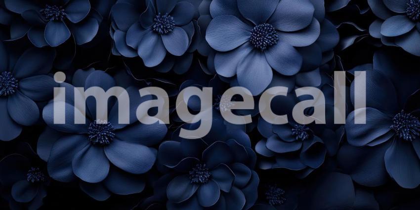 Dark Navy Blue Matte Texture with Depth, Elegant and Sophisticated Background Design