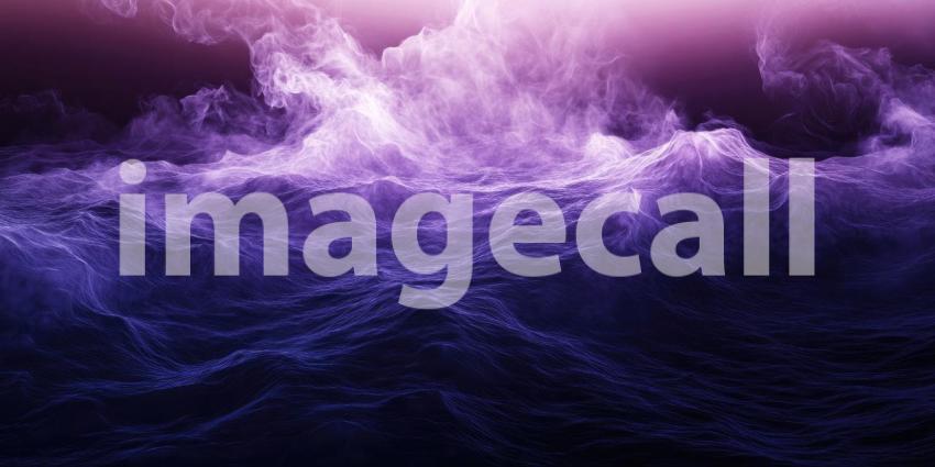 Dark Purple Gradient with a Soft Mist Effect, Dreamy and Atmospheric Background Design