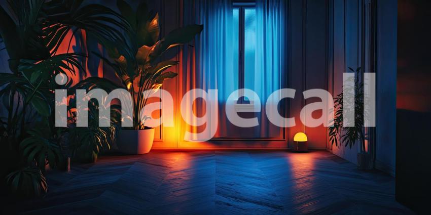 Dark Room with Light, Minimalist and Atmospheric Background Design