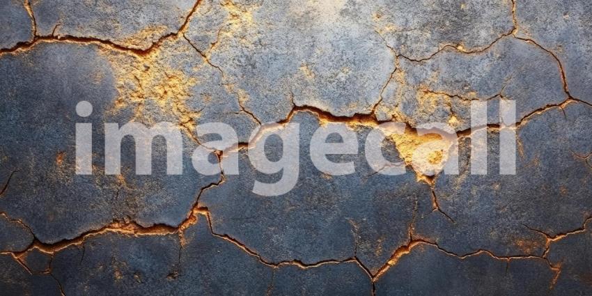 Dark Grunge Concrete Wall with Scratches and Cracks, Rough and Edgy Background Design