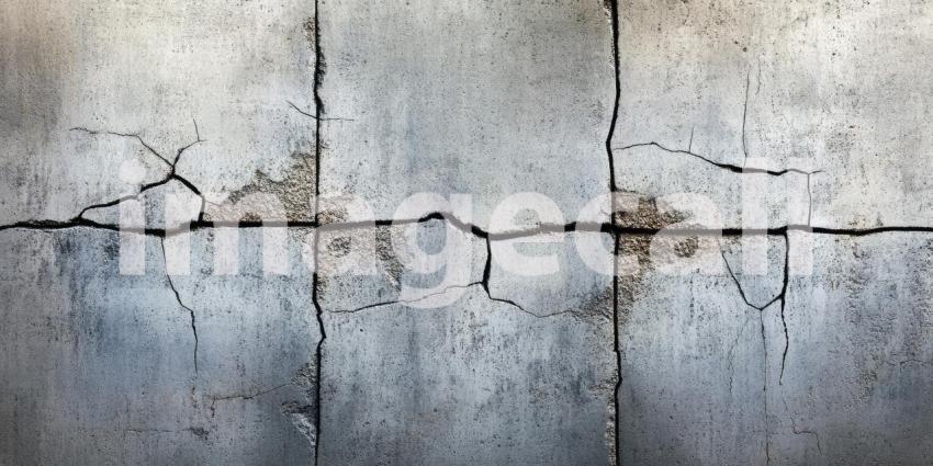 Dark Grunge Concrete Wall with Scratches and Cracks, Rough and Edgy Background Design