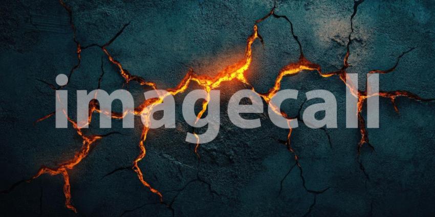 Dark Grunge Cracked Wall with Eerie Lighting, Haunting and Atmospheric Background Design