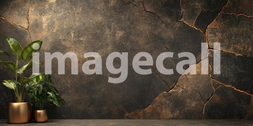 Dark Grunge Textured Wall with Subtle Cracks, Rough and Moody Background Design