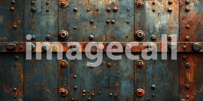 Dark Industrial Grunge Texture with Scratches and Rust, Rough and Aged Background Design