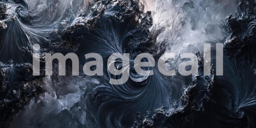 Dark Smoke Swirls Over a Gray Surface, Mysterious and Atmospheric Background Design