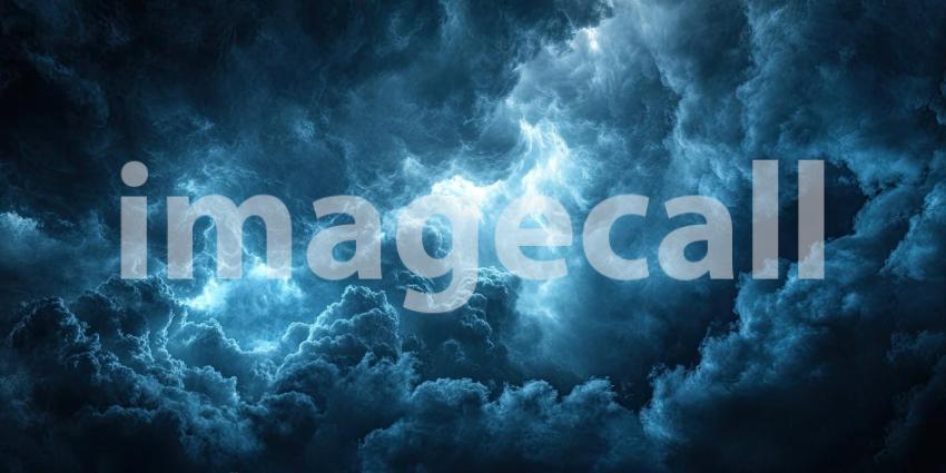 Dark Stormy Clouds Forming in the Distance, Intense and Foreboding Background Design