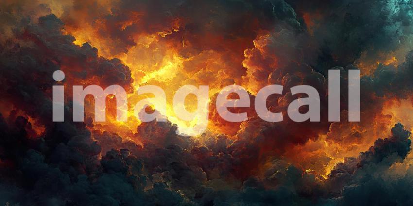 Dark Stormy Clouds with a Dramatic Cinematic Lighting Effect, Moody and Intense Background Design