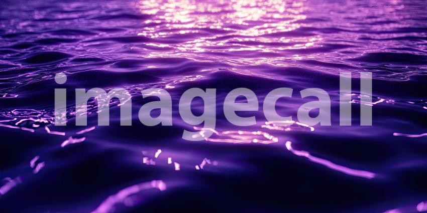 Deep Purple with a Glowing Ripple Effect, Radiant Texture, Mystical Glow, Vibrant Abstract Background