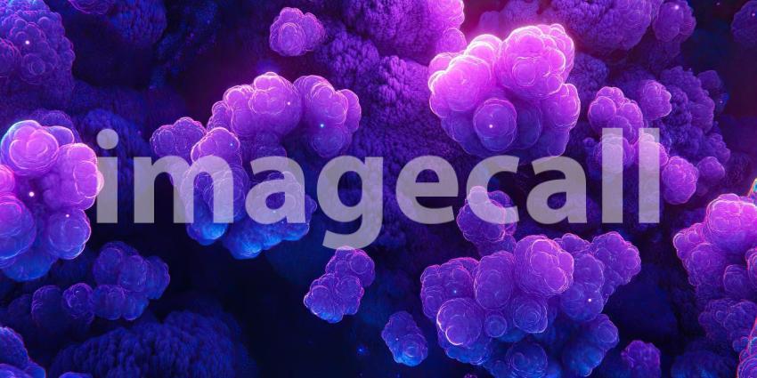 Deep Purple with Glowing Neon Accents, Vibrant Glow, Futuristic Design, Neon Lights, Bold Abstract Background