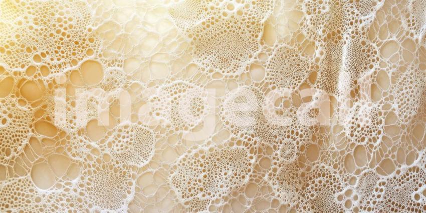 Elegant Delicate Lace Pattern in Soft Ivory and Gold Tones