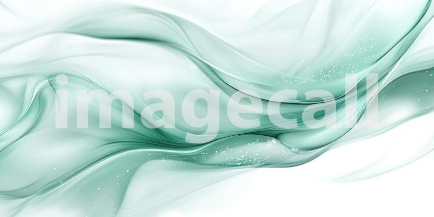 Serene Pastel Green Fading into Soft White, A Gentle Gradient Background