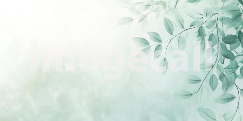Serene Pastel Green Fading into Soft White, A Gentle Gradient Background