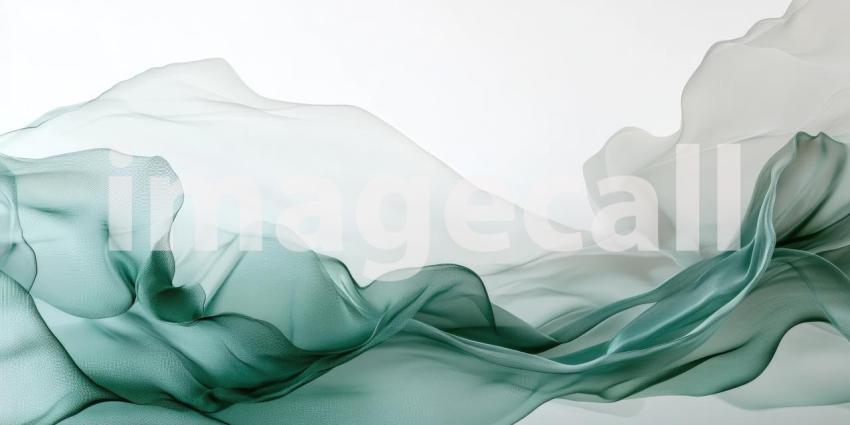 Whispering Mint to Cloud: A Delicate Pastel Green Fading into Pure White Gradient