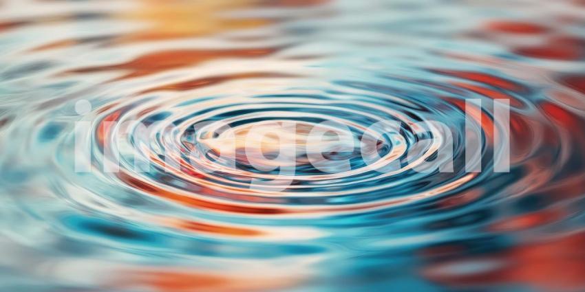 Delicate Hand-Torn Circles Creating a Ripple Effect, Textured Design, Soft Movement Background