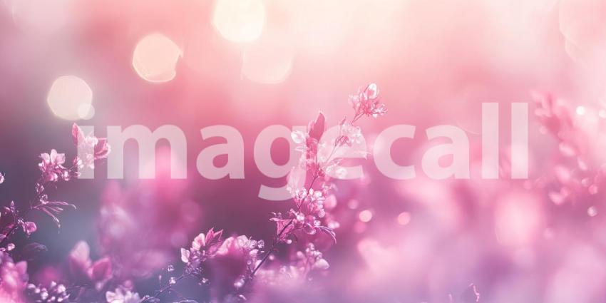 Petals in the Mist: A Soft Pink Haze with Whispering Dreamlike Blur