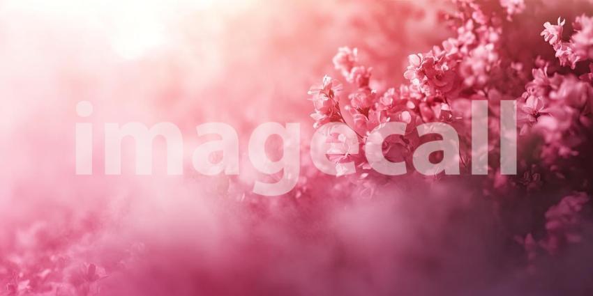 Petals in the Mist: A Soft Pink Haze with Whispering Dreamlike Blur