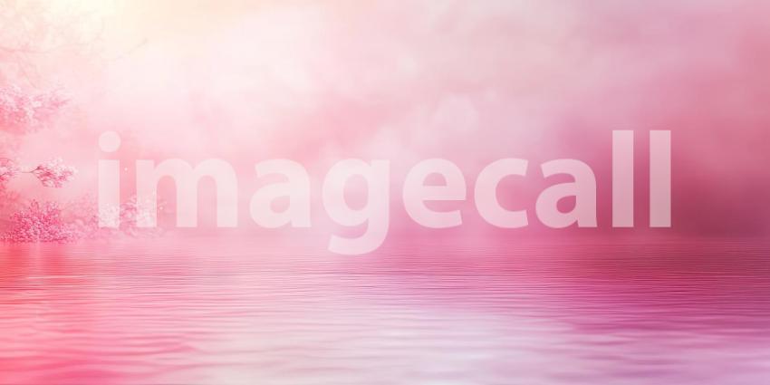 Petals in the Mist: A Soft Pink Haze with Whispering Dreamlike Blur