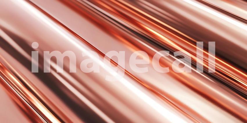 Gleaming Copper Reflections A Study in Texture, Light, and Metallic Folds