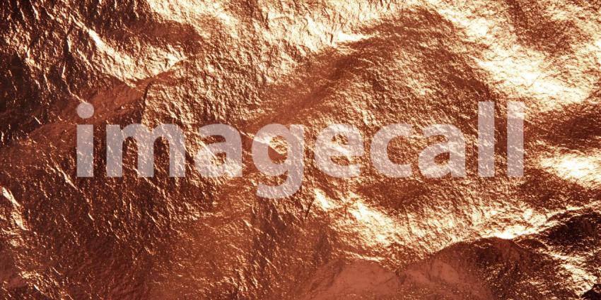 Gleaming Copper Reflections A Study in Texture, Light, and Metallic Folds