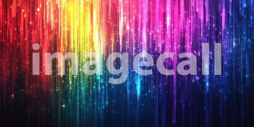 Digital Glitch Effects with Rainbow Distortions, Colorful Pixel Distortion, Vibrant Glitch Art Background