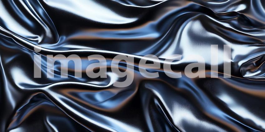 Gleaming Silver Waves A Study in Metallic Texture Light and Reflective Folds
