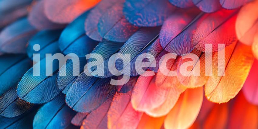 Vibrant Feather Symphony A Tapestry of Color Texture and Natural Elegance