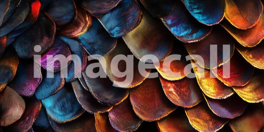 Vibrant Feather Symphony A Tapestry of Color Texture and Natural Elegance